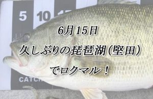 6月15日 久しぶりの琵琶湖(堅田)でロクマル!