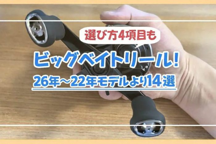 ビッグベイトリール！26年〜22年モデルより14選／選び方4項目も